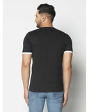 Solid Half Sleeves V-Neck T-shirts For Men's